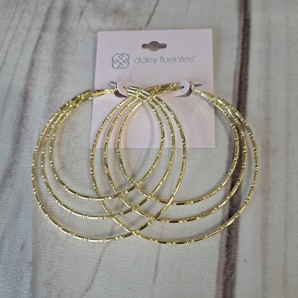 Daisy Fuentes Jewelry - Daisy Fuentes Gold Tone Hoop Earrings